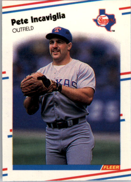1988 Fleer Mini Baseball Cards 056      Pete Incaviglia